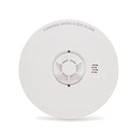 HiSPEC HSSA/OH/10 PULSE Mains Smoke and Heat Alarm c/w 10 Year Lithium Battery Backup (Full Unit)