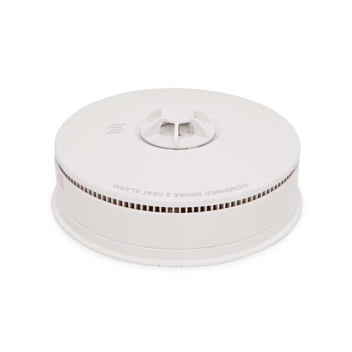 HiSPEC HSSA/OH/10 PULSE Mains Smoke and Heat Alarm c/w 10 Year Lithium Battery Backup (Full Unit) - westbasedirect.com