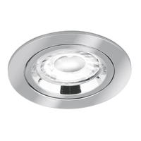 Enlite DL1P 230V GU10 Fixed Lock Ring Downlight Polished Chrome (Lamp Not Included)