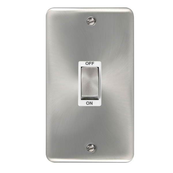 Click Deco Plus DPSC502WH 45A Ingot 2G Double Pole Switch (Vertical ...