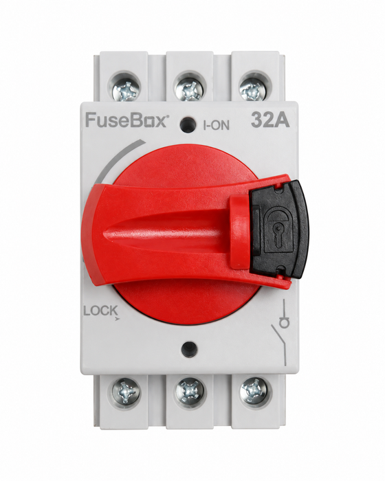 FuseBox DRISO323P 32A 3 Pole DIN Rail Isolator Switch AC-23A