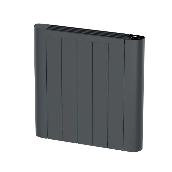DexPro DXE1000RA Delux Elite Digital Smart WiFi Aluminium Ceramic Core Radiator, Duel Heat 1.0kW, Anthracite