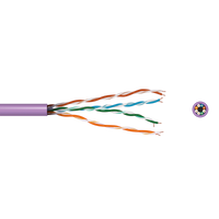 CAT5e LSZH Purple LAN/ETHERNET UTP Copper Data Cable - 305M