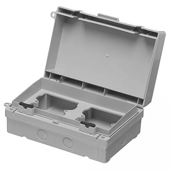 Europa ECWSK21 2x1 Gang Socket Insulated Enclosure IP65 — B2Belectrical.com