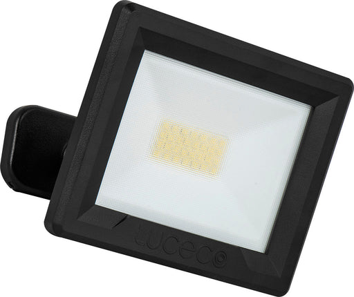 Luceco EFLD20B40-06 20W Essence Security Non-PIR Floodlight with Ball Joint 1m Cable - Black - westbasedirect.com