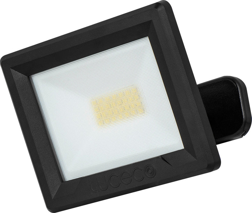 Luceco EFLD20B40-06 20W Essence Security Non-PIR Floodlight with Ball Joint 1m Cable - Black - westbasedirect.com