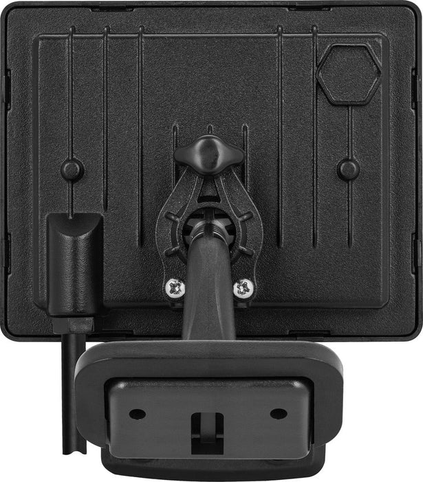 Luceco EFLD20B40P-06 20W Essence Security PIR Floodlight with Ball Joint 1m Cable - Dusk-Till-Dawn Override PIR - Black - westbasedirect.com