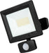 Luceco EFLD30B40P-06 30W Essence Security PIR Floodlight with Ball Joint 1m Cable - Dusk-Till-Dawn Override PIR - Black - westbasedirect.com