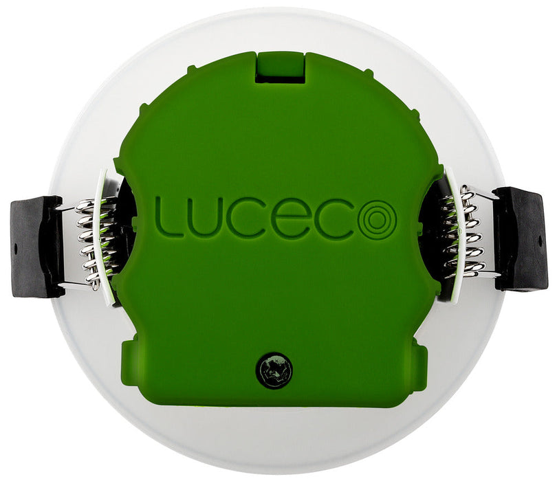 Luceco EFT60WCC/6 3000K 4000K 6500K FType Colour Change 6W IP65 Fire Rated Downlight - White (6 Pack) - westbasedirect.com