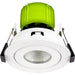 Luceco EFTA60W30 FType Adjustable 6W Dimmable Warm White 3000K IP20 Fire Rated LED Downlight - White - westbasedirect.com