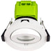 Luceco EFTA60W30 FType Adjustable 6W Dimmable Warm White 3000K IP20 Fire Rated LED Downlight - White - westbasedirect.com