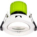 Luceco EFTA60W40 FType Adjustable 6W Dimmable Cool White 4000K IP20 Fire Rated LED Downlight - White - westbasedirect.com