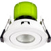 Luceco EFTA60W40 FType Adjustable 6W Dimmable Cool White 4000K IP20 Fire Rated LED Downlight - White - westbasedirect.com