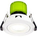 Luceco EFTA60W40 FType Adjustable 6W Dimmable Cool White 4000K IP20 Fire Rated LED Downlight - White - westbasedirect.com