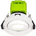 Luceco EFTA60W40 FType Adjustable 6W Dimmable Cool White 4000K IP20 Fire Rated LED Downlight - White - westbasedirect.com