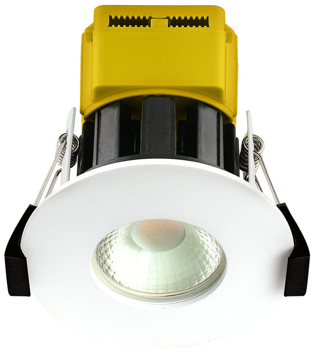 Luceco EFTD2W FType Dim2Warm 6W IP65 Fire Rated Downlight - White - westbasedirect.com