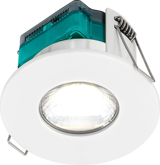 Luceco EFTF5W30 FType Essence 5W 515lm 3000K Dimmable IP65 White Bezel -  Flat - westbasedirect.com