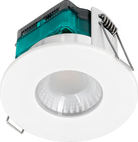 Luceco EFTF5W30 FType Essence 5W 515lm 3000K Dimmable IP65 White Bezel -  Flat