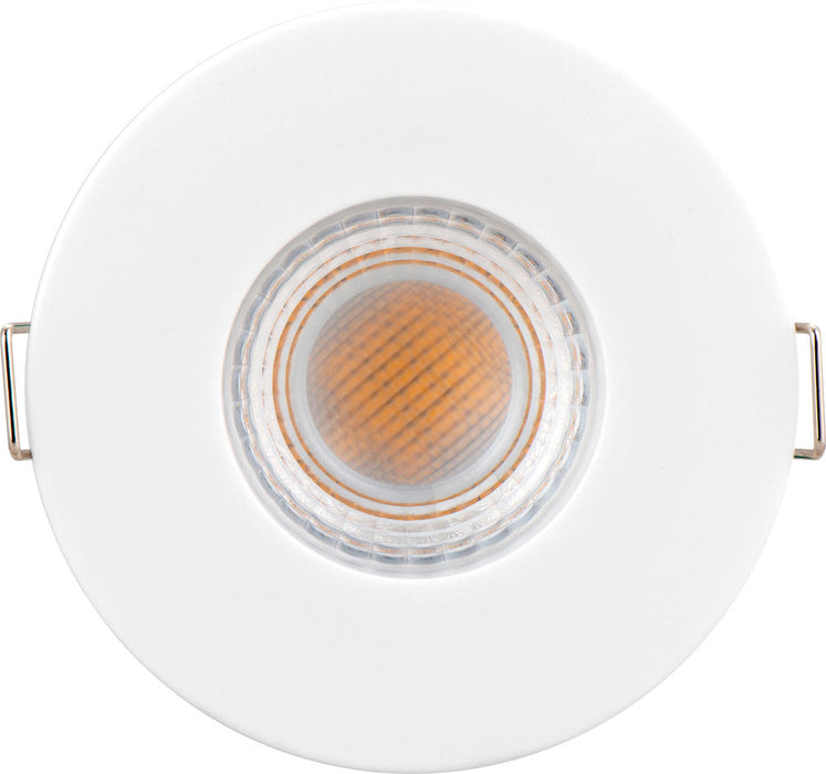 Luceco EFTF5W30 FType Essence 5W 515lm 3000K Dimmable IP65 White Bezel -  Flat - westbasedirect.com