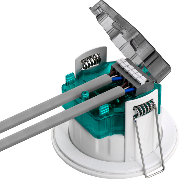 Luceco EFTF5W30 FType Essence 5W 515lm 3000K Dimmable IP65 White Bezel -  Flat (6 Pack)