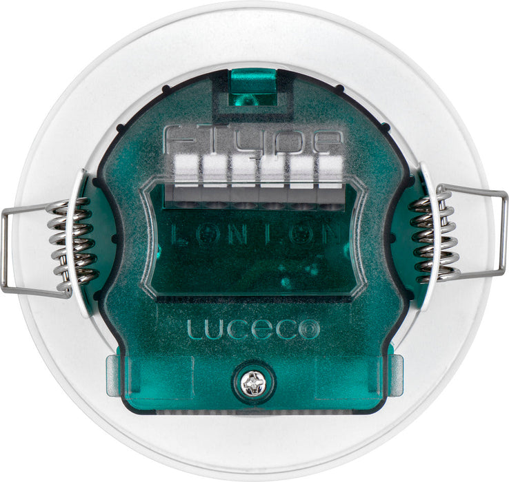Luceco EFTF5W40 FType Essence 5W 550lm 4000K Dimmable IP65 White Bezel - Flat (10 Pack)