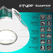 Luceco EFTF5W40 FType Essence 5W 550lm 4000K Dimmable IP65 White Bezel - Flat - westbasedirect.com