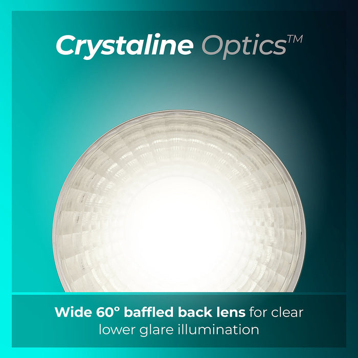 Luceco EFTF5W40 FType Essence 5W 550lm 4000K Dimmable IP65 White Bezel - Flat (10 Pack)