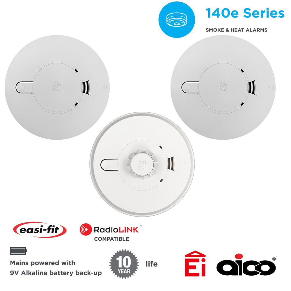 Mains Smoke & Heat Detector Kits