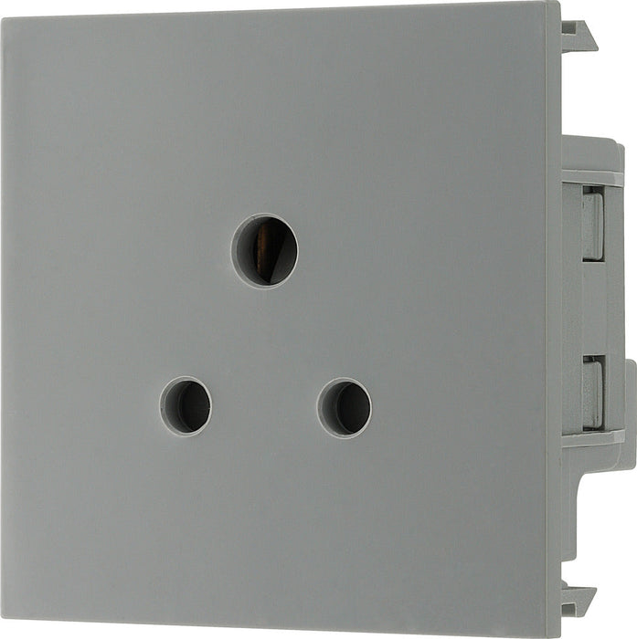 BG EM2ASG Euro Module 2A Round Pin Unswitched Socket - Grey - westbasedirect.com