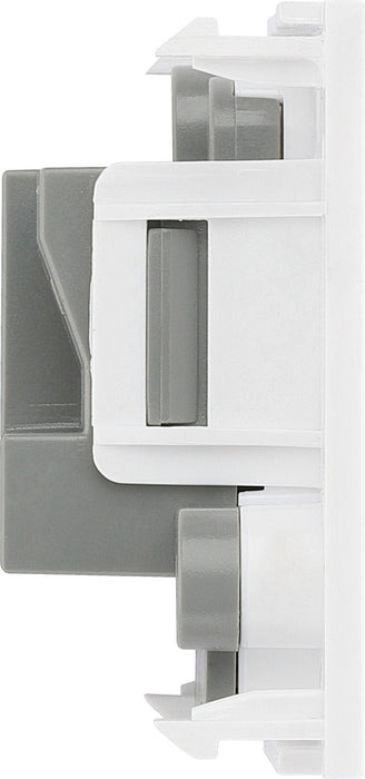 BG EM2ASW Euro Module 2A Round Pin Unswitched Socket - White - westbasedirect.com