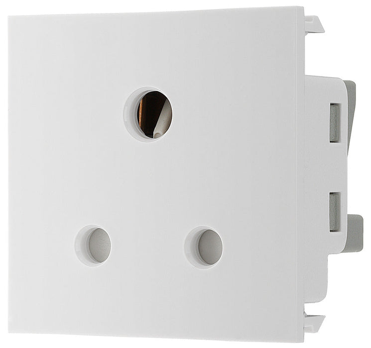 5a Click Socket Module BG EM5ASW Euro Module 5A Round Pin Unswitched Socket - White ...