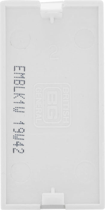 BG EMBLK1W Euro Module Blank Plate (1pcs) - White - westbasedirect.com