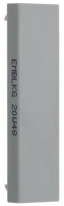 BG EMBLKG Euro Module Blank Plate (2pcs) - Grey - westbasedirect.com