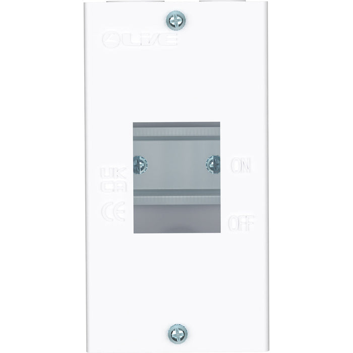 LIVE Electrical EMCU2 2 Way IP20 Metal Modular Enclosure without Lid - westbasedirect.com