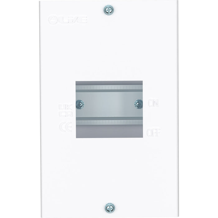 LIVE Electrical EMCU3 3 Way IP20 Metal Modular Enclosure without Lid - westbasedirect.com