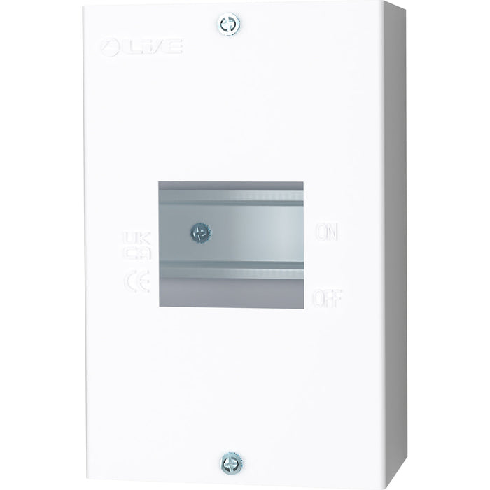 LIVE Electrical EMCU3 3 Way IP20 Metal Modular Enclosure without Lid - westbasedirect.com