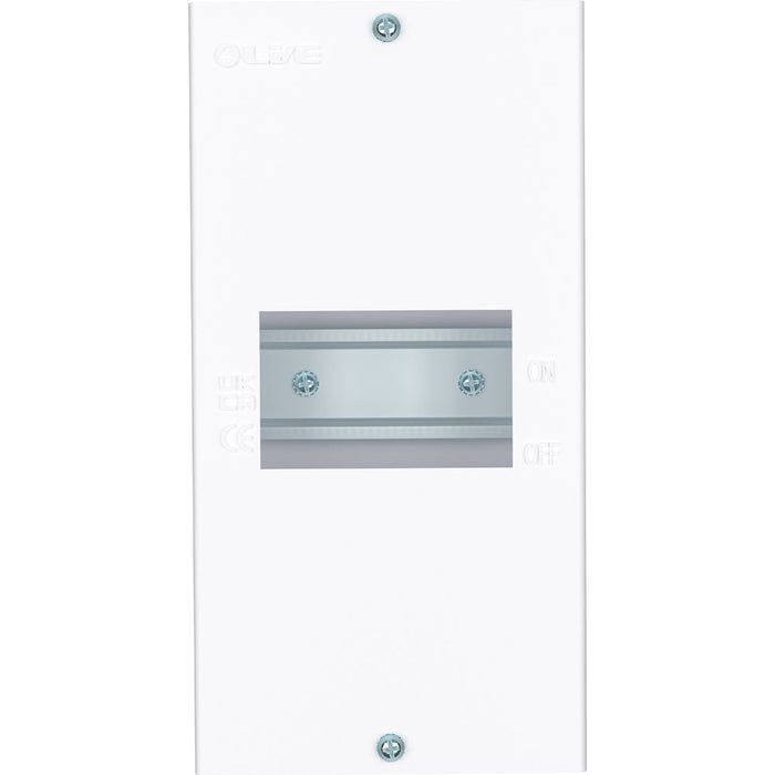 LIVE Electrical EMCU4-L 4 Way IP20 Metal Modular Enclosure without Lid - westbasedirect.com