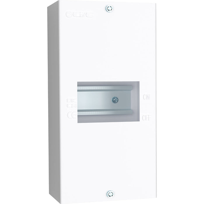 LIVE Electrical EMCU4-L 4 Way IP20 Metal Modular Enclosure without Lid - westbasedirect.com