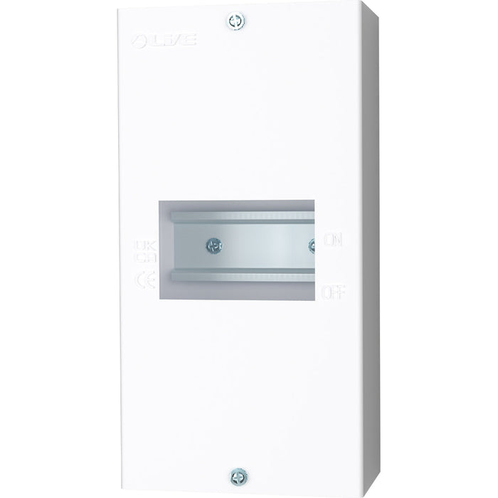 LIVE Electrical EMCU4-L 4 Way IP20 Metal Modular Enclosure without Lid - westbasedirect.com