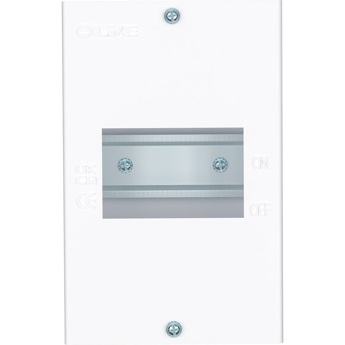 LIVE Electrical EMCU4 4 Way IP20 Metal Modular Enclosure without Lid - westbasedirect.com