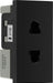 BG EMEUSB Euro Module 16A 2 Pin Unswitched Socket - Black - westbasedirect.com