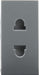 BG EMEUSG Euro Module 16A 2 Pin Unswitched Socket - Grey - westbasedirect.com