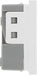 BG EMEUSW Euro Module 16A 2 Pin Unswitched Socket - White - westbasedirect.com