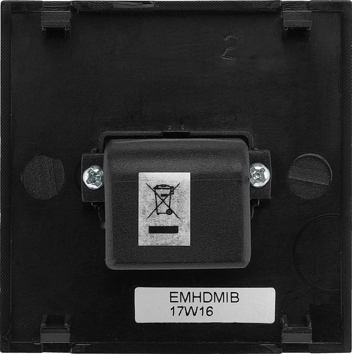 BG EMHDMIB Euro Module HDMI Outlet - Black - westbasedirect.com