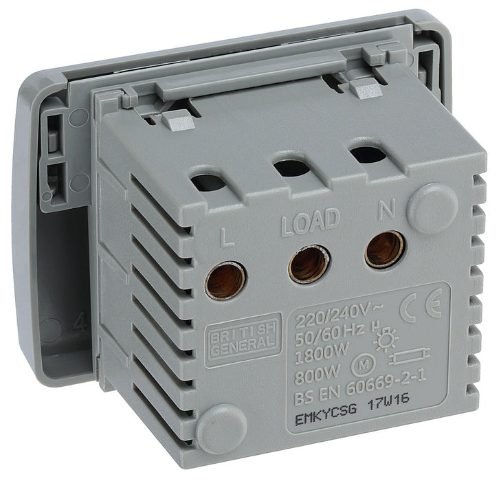 BG EMKYCSG Euro Module 16A Key Card Switch (50 x 50) - Grey - westbasedirect.com