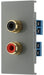 BG EMRCA2G Euro Module RCA x2 Outlet - Grey - westbasedirect.com