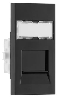BG EMRJ45C6B Euro Module Data RJ45, CAT6 (IDC) - Black