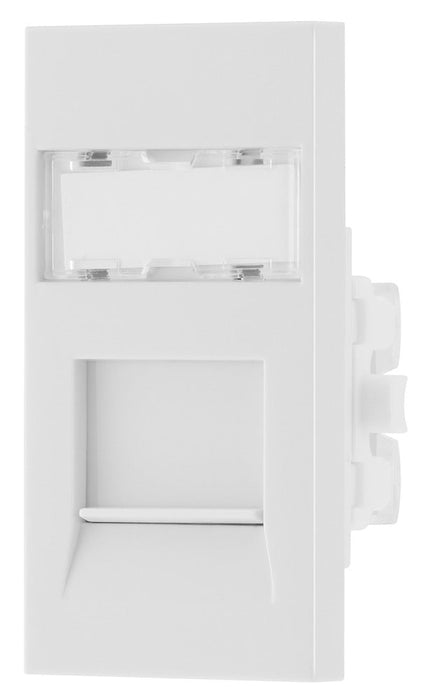 BG EMRJ45C6W Euro Module Data RJ45, CAT6 (IDC) - White - westbasedirect.com