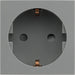 BG EMSCHSG Euro Module 16A Schuko Unswitched Socket - Grey - westbasedirect.com