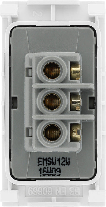 BG EMSW12W Euro Module 20AX 2-Way Switch - White - westbasedirect.com